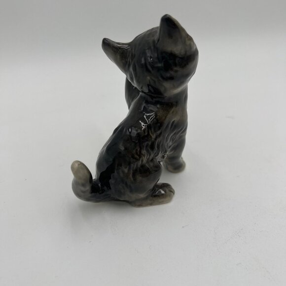 Goebel Vintage Porcelain Cat W. Germany Figurine Goebel Backstamp 1970s gray - Picture 6 of 13